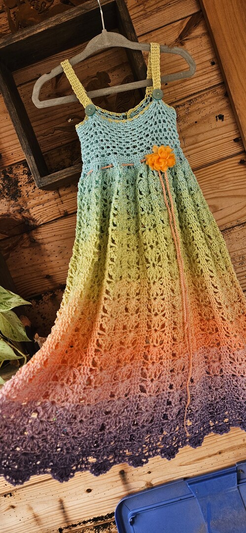 Copy-Baby girl 0-3 Month Crochet Sun Dress | MakerPlace by Michaels Copy-Baby girl 0-3 Month Crochet Sun Dress | MakerPlace by Michaels